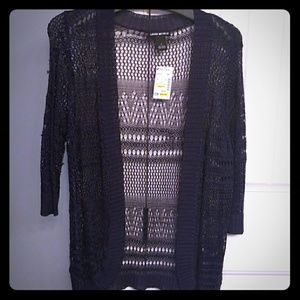 Navy cardigan NWT
